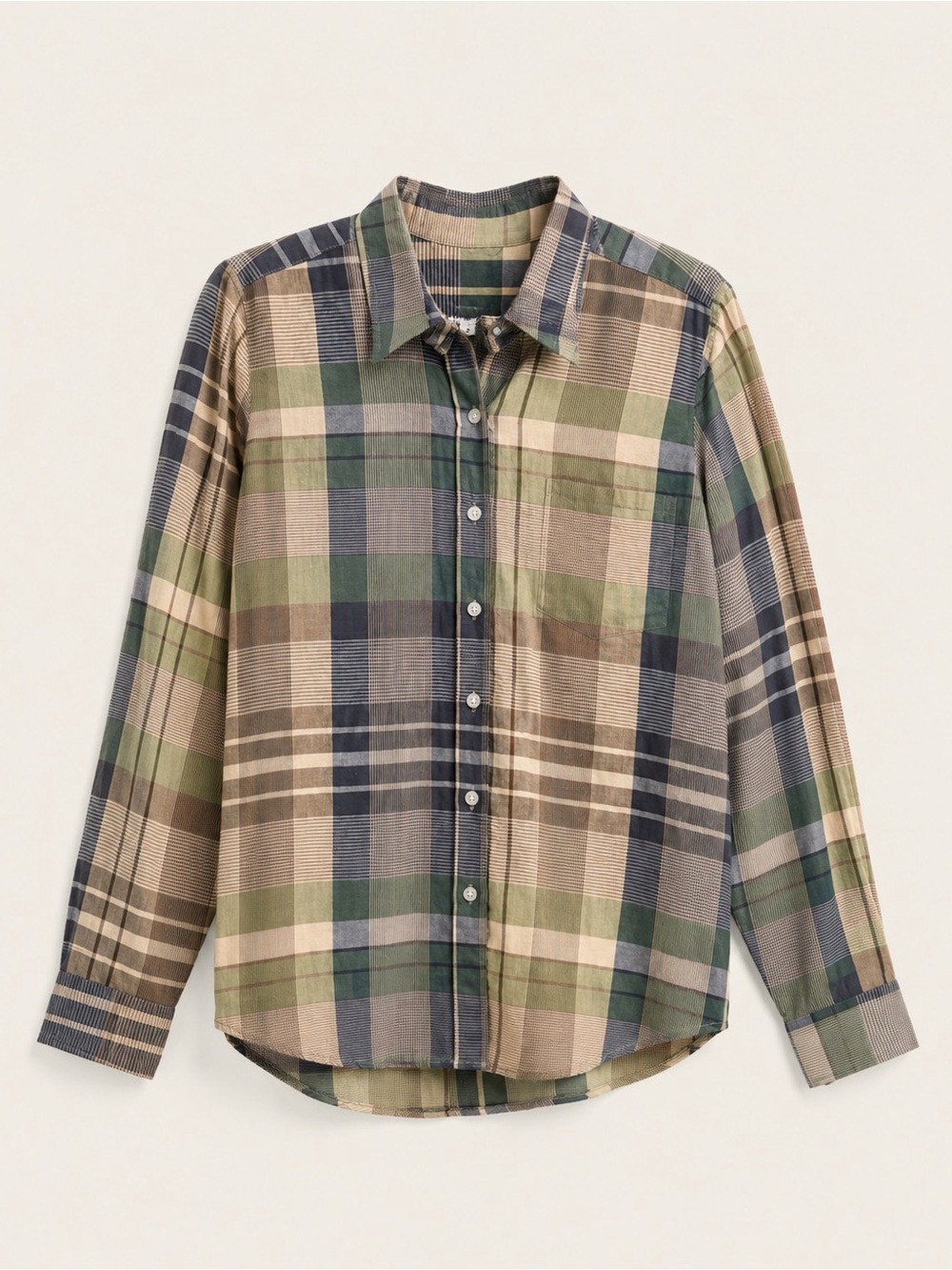 Steven Alan Plaid Button Down Shirt Made in USA Small